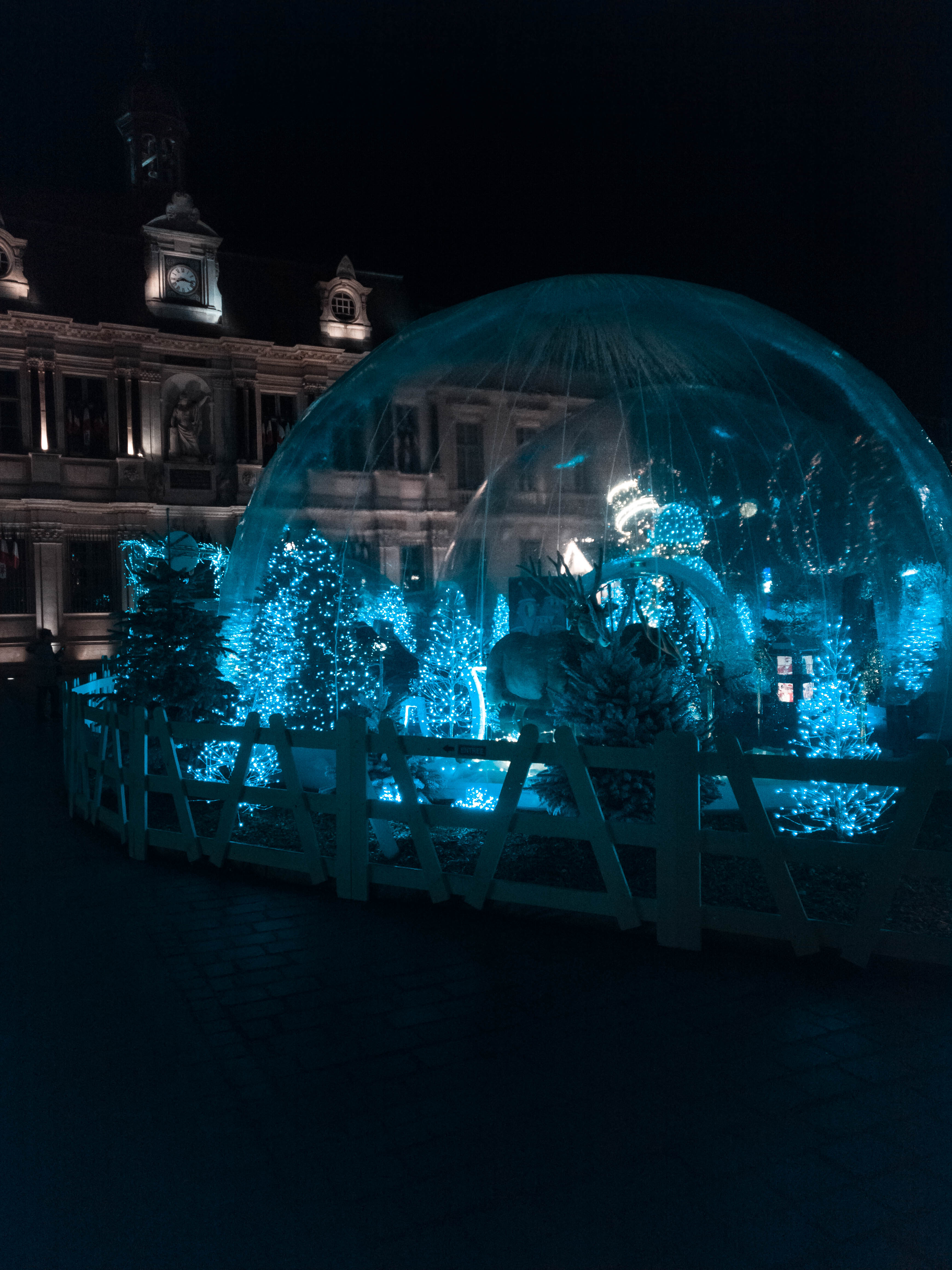 Photo de la ville de Troyes à Noël